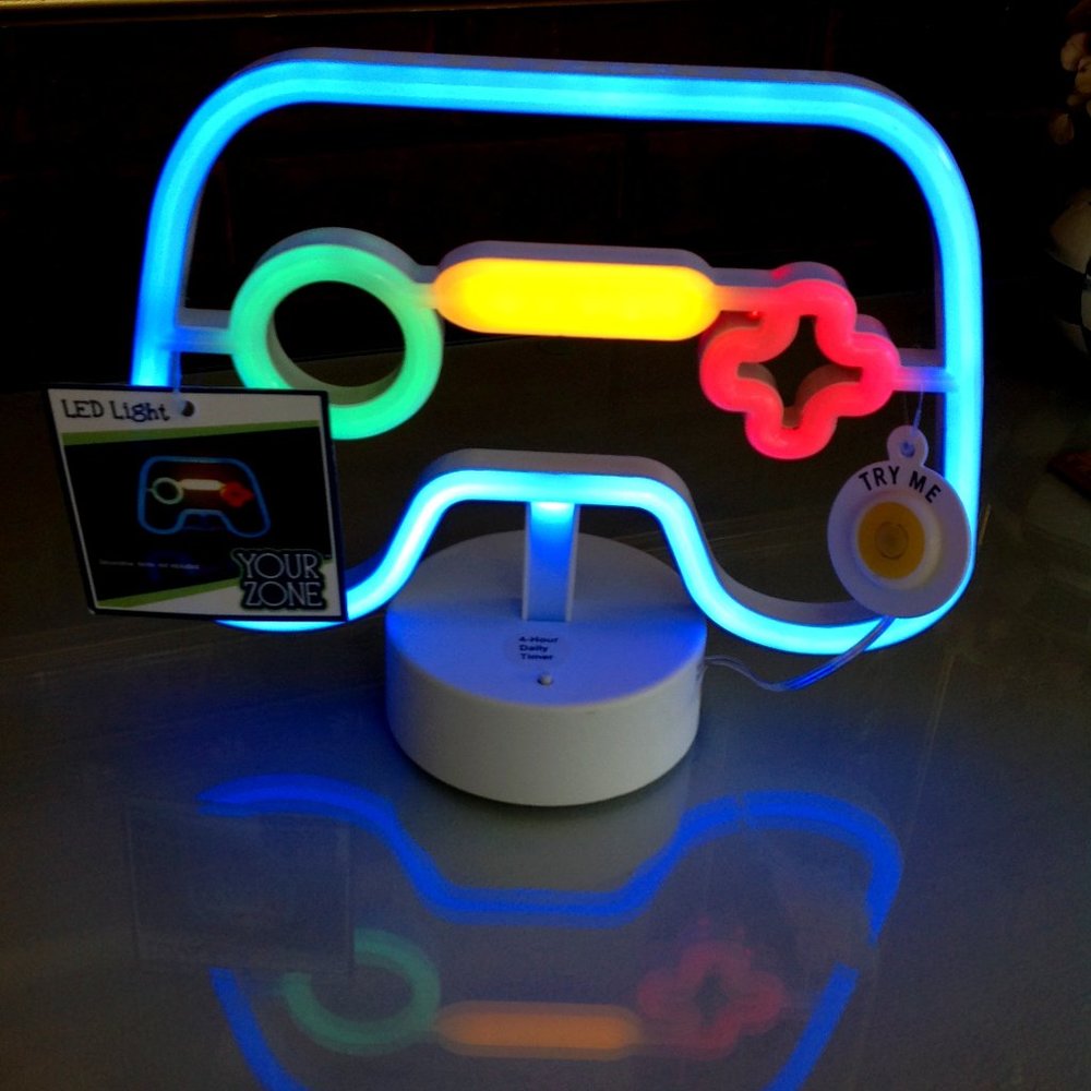 Your Zone Video Gaming controller Neon LED Light Battery Operated - Picture 4 of 5
